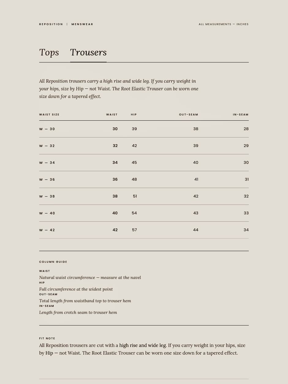 size-chart